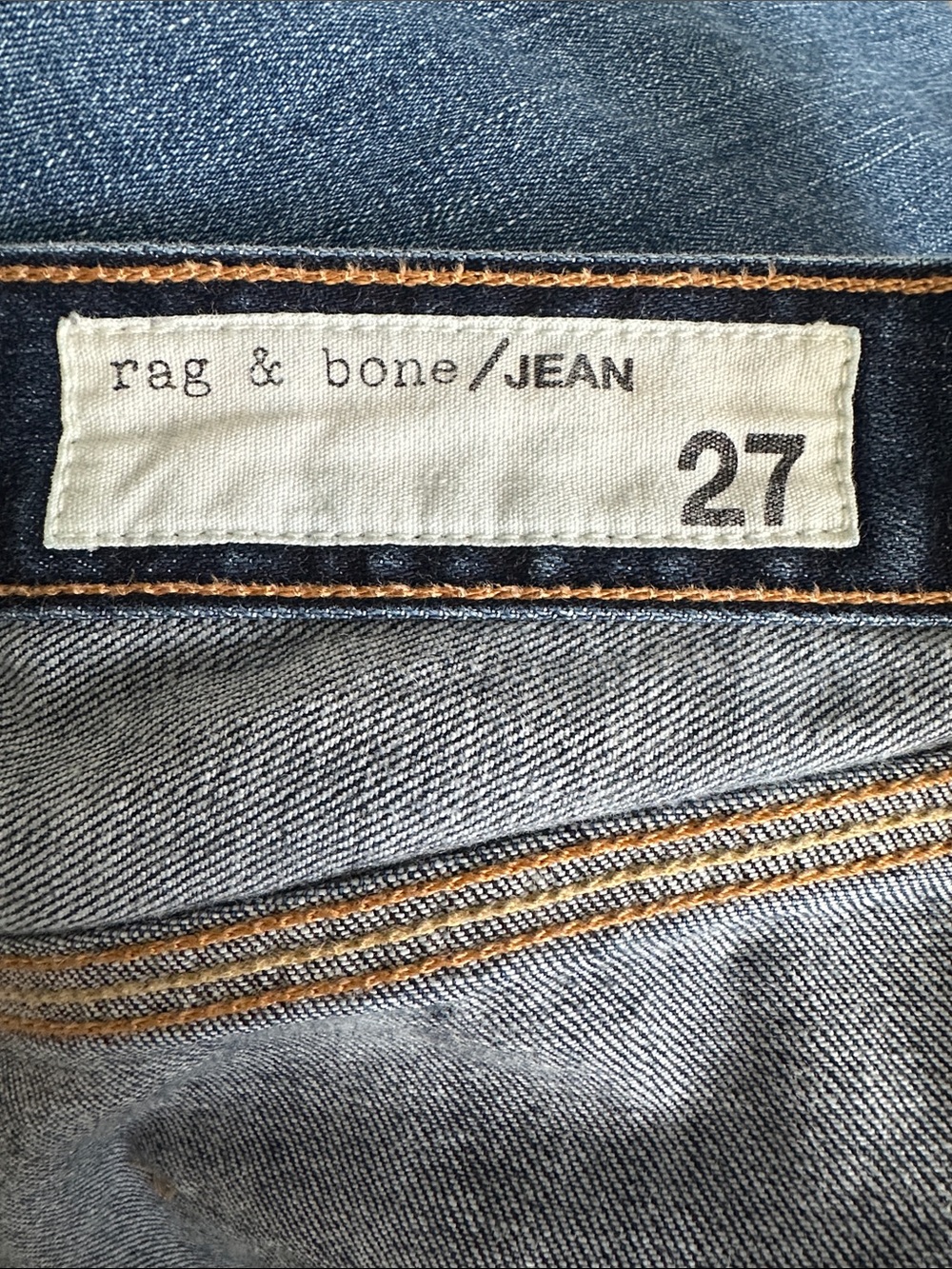 rag & bone Dark Blue Cropped Wide-Leg Jeans - Picture 4 of 6